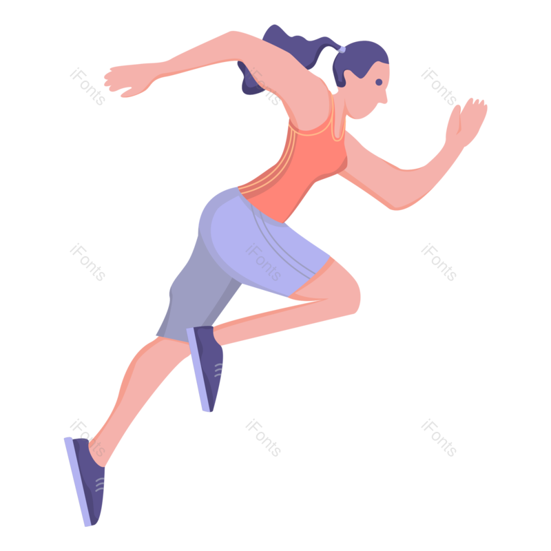 比赛图片,运动会元素,运动员PNG,扁平免抠素材